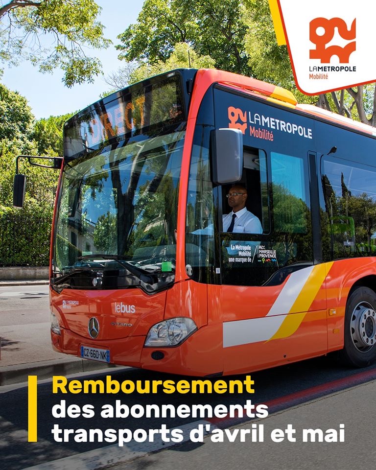 Remboursement Des Abonnements Transports Par La Metropole Aix Marseille Provence La Fare Les Oliviers