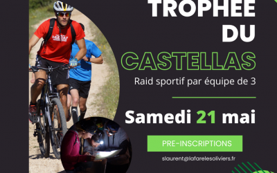 Pré-inscriptions Trophée du Castellas – REPORTE EN 2023