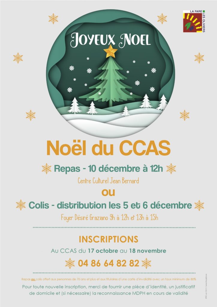 Repas de Noël du CCAS @ Centre Culturel Jean Bernard