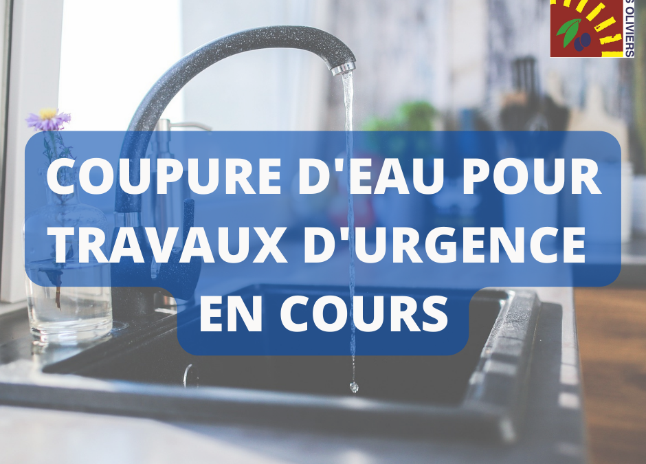 Coupure d’eau non-programmée en cours