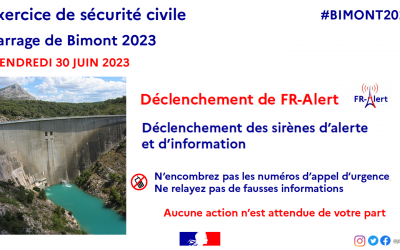 Exercice de sécurité civile “Barrage de Bimont”