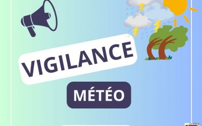 Le département est placé en vigilance jaune