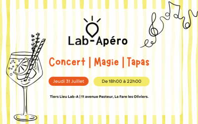 Lab-Apéro : Jeudi 31 Juillet à 18h00