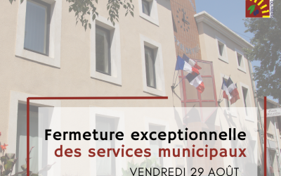 Fermeture exceptionnelle des services municipaux