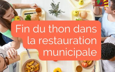 Fin du thon dans les repas de la restauration municipale