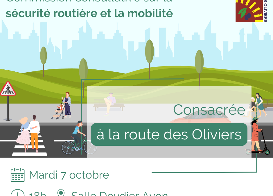 Route des Oliviers – nouvelle étape de concertation