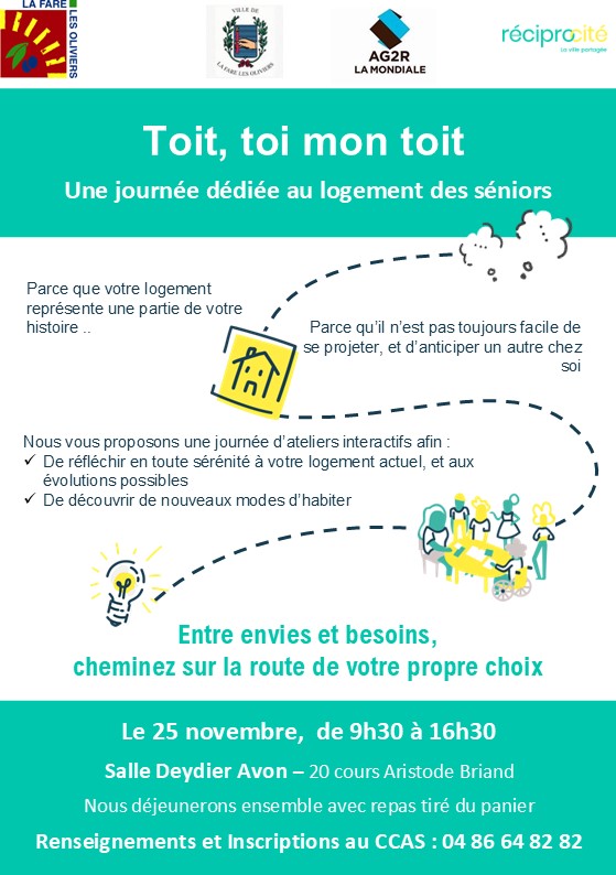 « Toit, toi mon toit ». Journée d’information sur l’habitat pour les seniors @ Salle Deydier Avon