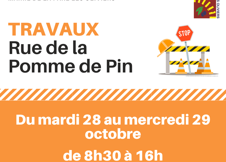 Travaux rue de la Pomme de Pin