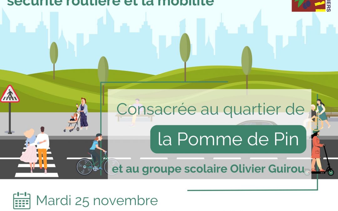 Le prochain atelier de la Commission consultative sur la sécurité routière et la mobilité, c’est le mardi 25 novembre