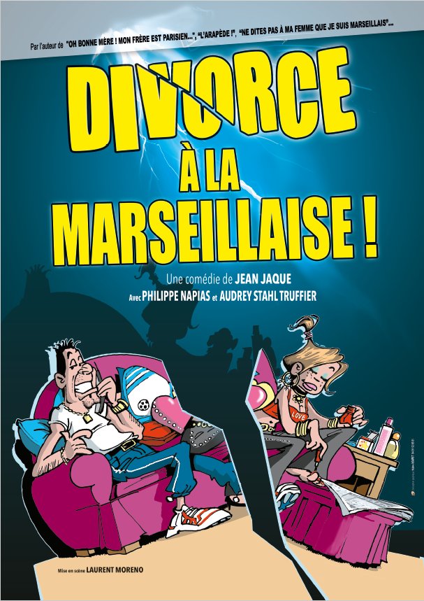Comédie "Divorce à la marseillaise" @ Centre Culturel Jean Bernard