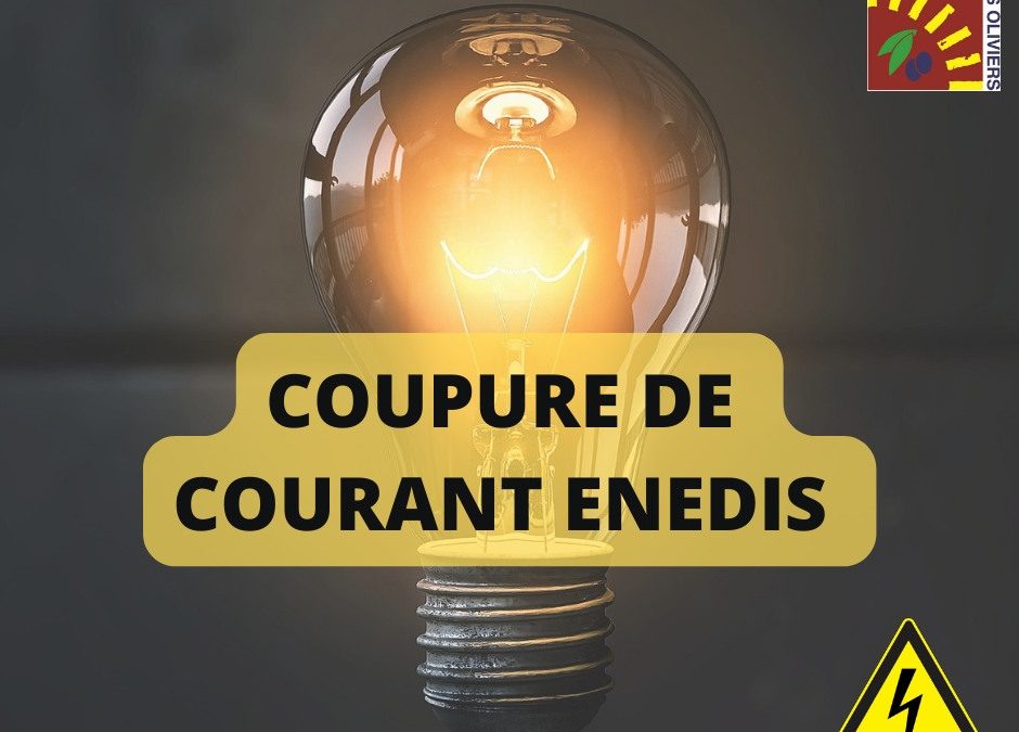 Prochaines coupures d’électricité programmées