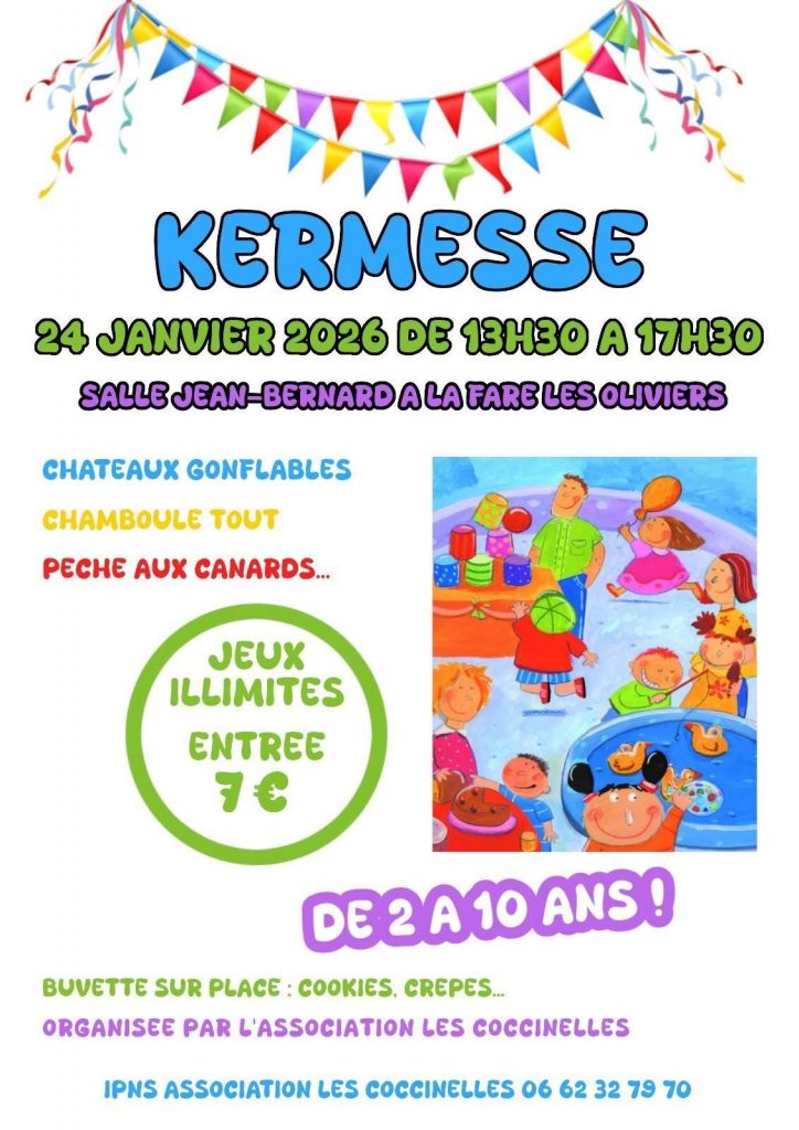 Kermesse pour les 2-10 ans @ Centre Culturel Jean Bernard