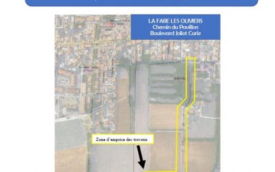 Chemin du Pavillon, boulevard Joliot Curie – travaux sur les réseaux d&rsquo;eau