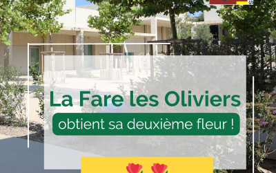 Villes et Villages Fleuris – La Fare les Oliviers obtient une deuxième fleur !