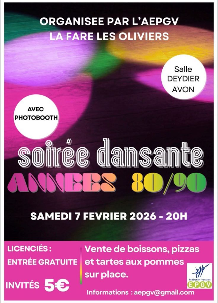 Soirée dansante - AEPGV @ Salle Deydier Avon