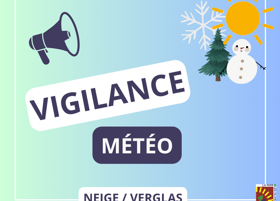Le département placé en vigilance jaune neige / verglas