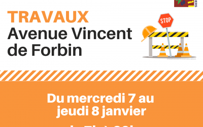 Travaux : avenue Vincent de Forbin