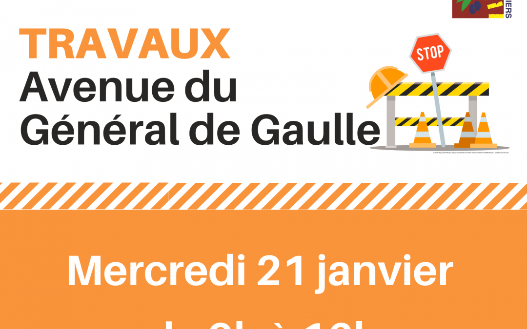Travaux sur l&rsquo;avenue du Général de Gaulle