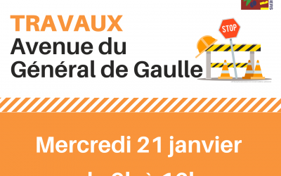Travaux sur l&rsquo;avenue du Général de Gaulle