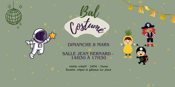 Bal masqué des enfants @ Centre Culturel Jean Bernard