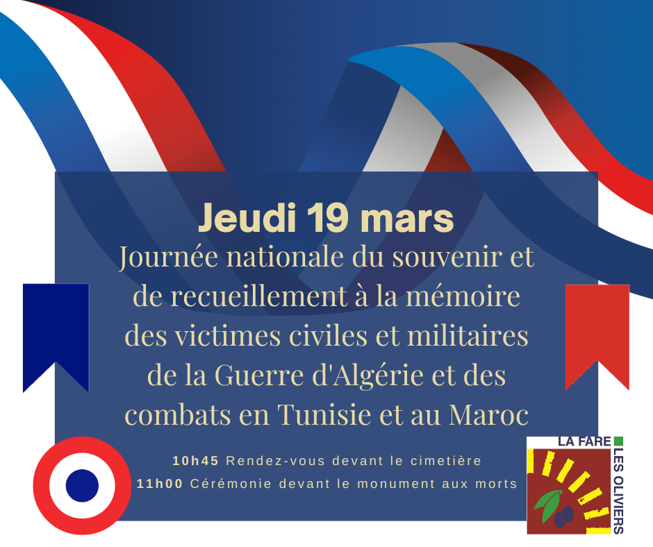 Journée nationale du souvenir et de recueillement à la mémoire des victimes civiles et militaires de la guerre d’Algérie et des combats en Tunisie et au Maroc