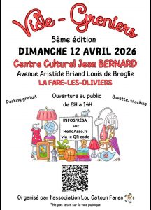 Vide grenier Lou Catoun Faren @ Centre Culturel Jean Bernard