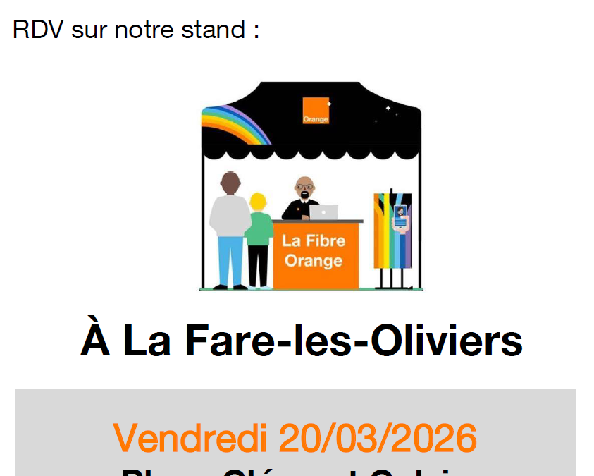 Fibre – Orange sera présent pour répondre à vos questions ce vendredi 20 mars