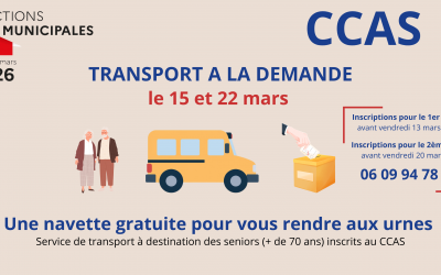 Élections municipales 2026 – un service de transport à la demande pour les seniors