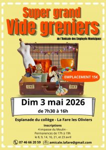Super grand vide greniers @ Esplanade du Collège