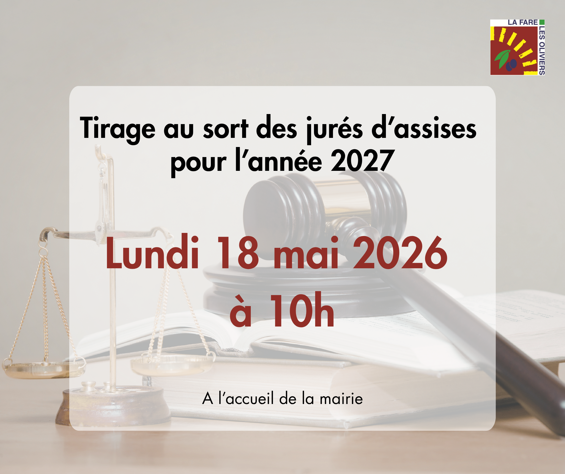 Tirage au sort des jurés d’assises