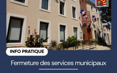 Fermeture exceptionnelle des services municipaux