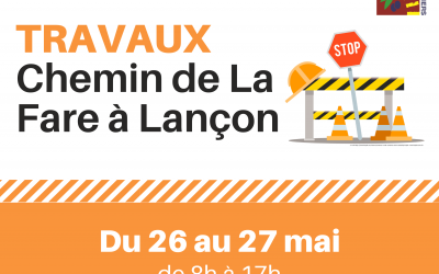 Travaux – chemin de La Fare à Lançon