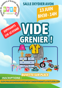 Vide grenier @ Salle Deydier Avon