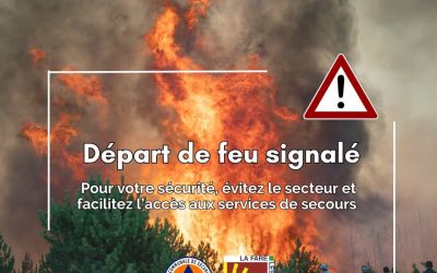 Alerte incendie – chemin de Saint Eloi