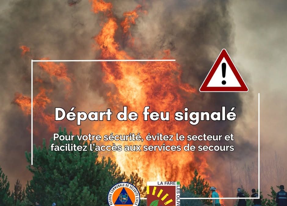 Alerte incendie – chemin de Saint Eloi