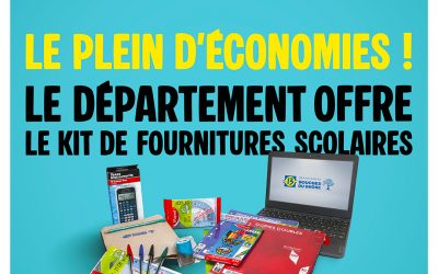 Le département offre un kit de rentrée aux collégiens