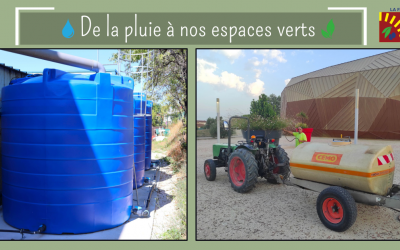 Des récupérateurs d’eau au service de nos espaces verts