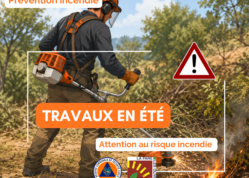 Travaux en été – les bons réflexes pour éviter les départs de feu