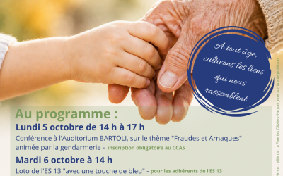 Semaine Bleue : à tout âge, cultivons les liens qui nous rassemblent !