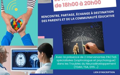 Conférence-débat – Mieux comprendre l’enfant TDAH pour mieux faire équipe
