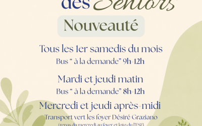 Mini bus des séniors : nouveautés de la rentrée !