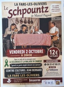 Théâtre « Le Schpountz » de Marcel Pagnol @ Centre Culturel Jean Bernard