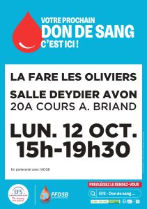 Don du sang @ Salle Deydier Avon