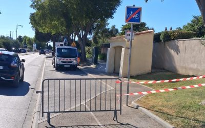 Avenue Montricher – intervention en cours