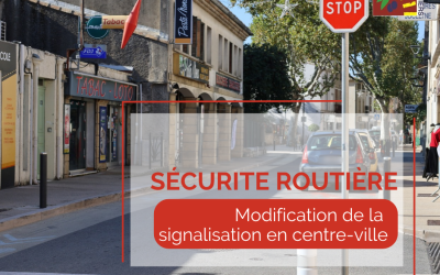 Sécurité routière : modification de la signalisation en centre-ville