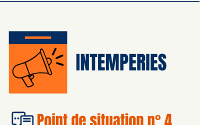 Intempéries – point de situation n° 4