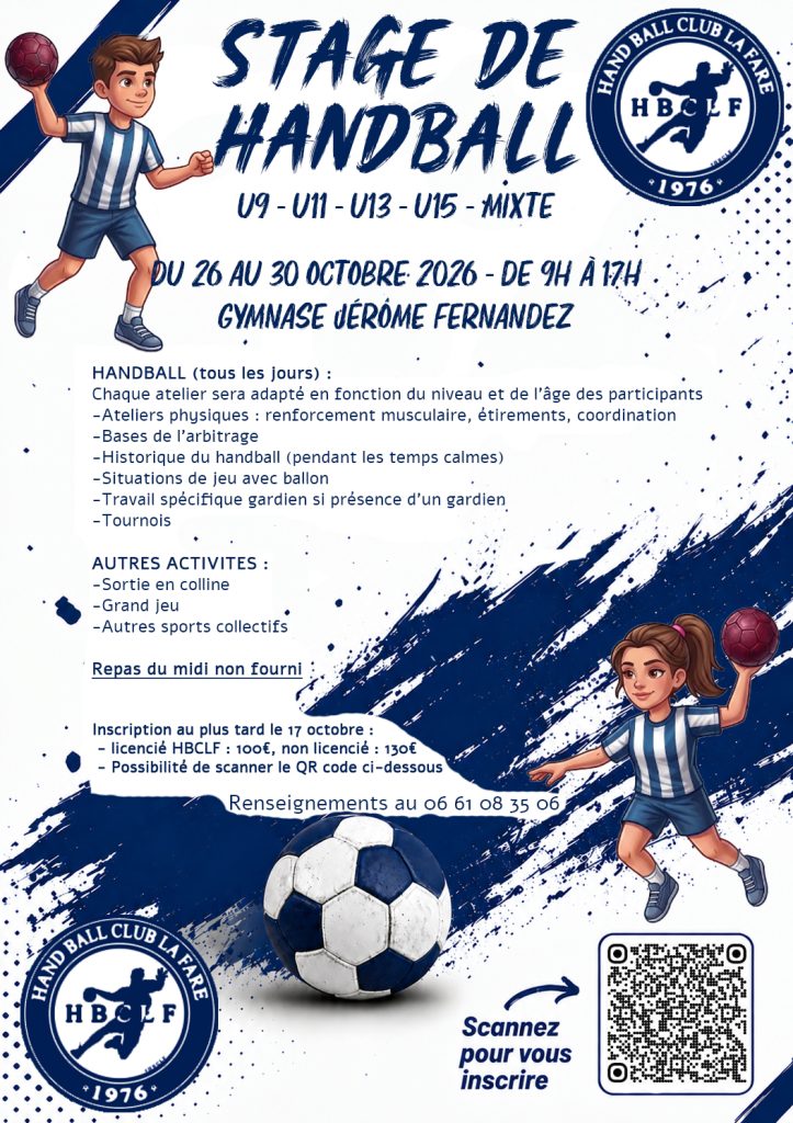 Stage de handball mixte @ Gymnase Jérôme Fernandez