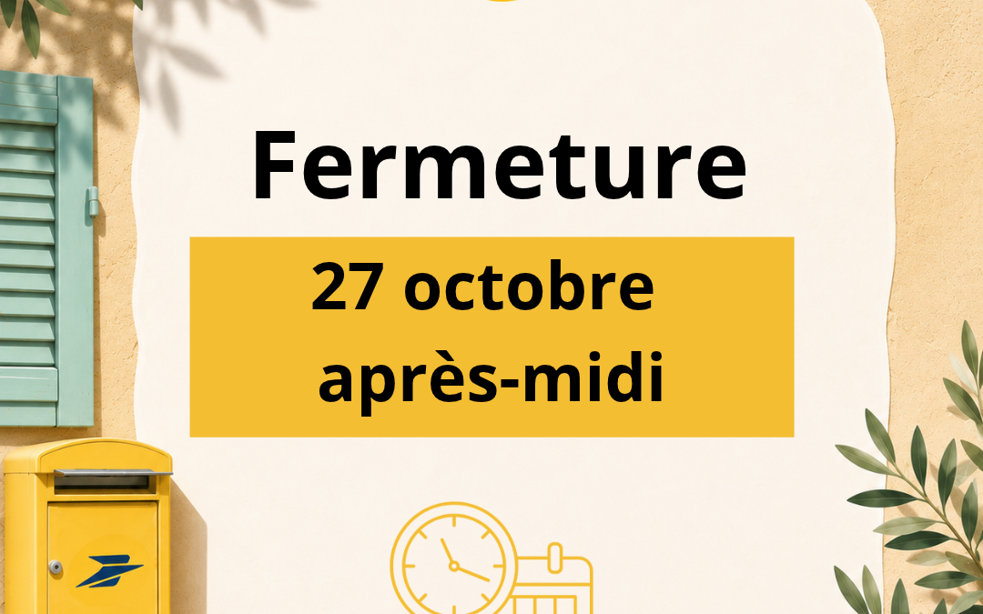 Fermeture du bureau de Poste